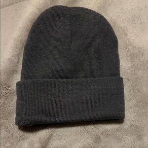 Gray Satin lined Knit Beanie
